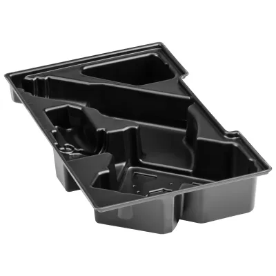 Bosch L-Boxx Einlage 1600A003RB | für GTB 12V-11, GSR 12V/10,8V-EC TE | Kunststoff Werkzeugunterteilung | schwarz