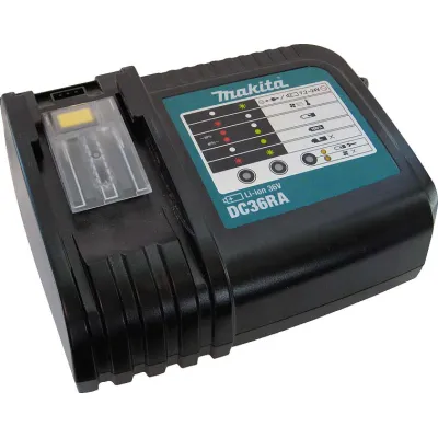 Makita Schnellladegerät 194863-5 DC36RA | Ladegerät 36V Li-Ion Akku | mit Ladeluftkühlung & Ladeanzeige