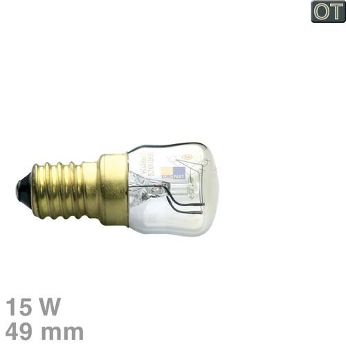 Bild: Lampe E14 15W 24mmØ 49mm 230V klein 50279887009 AEG, Electrolux, Juno, Zanussi