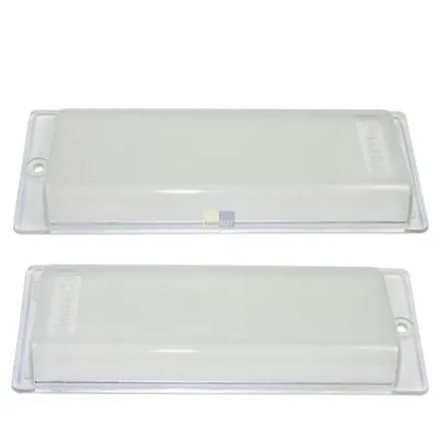Lampenabdeckung Whirlpool 481946279687 170x65mm für Dunstabzugshaube 2Stk