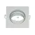 Bild: Lampenhalter 82x82mm weiß Alu-Einbaustrahler schwenkbar Rutec 55391