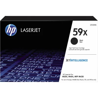 HP Toner CF259X 59X | Original Lasertoner Schwarz | hohe Reichweite bis 10.000 Seiten | für LaserJet Pro M404/M428
