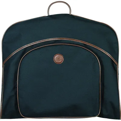 Laurastar Kleiderschutzhülle Travelbag 132.7801.898 | knitterfrei | faltbar | Oxford Nylon & Kunstleder | schwarz/braun