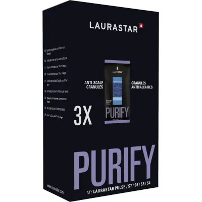 LAURASTAR Ersatzgranulat für Wasserfilter Aqua Refill 3er Pack | Kalkschutz & Entmineralisierung