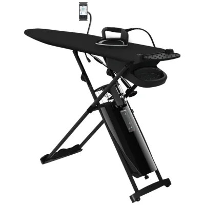 Laurastar Smart M Limited Edition Bügelsystem | Dampfbügeleisen 2200W | Aktivbügeltisch | 1,2L Tank | Schwarz