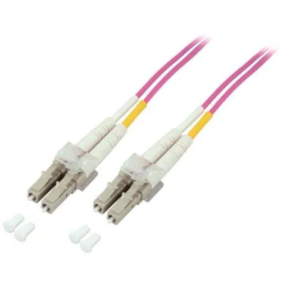 EFB LWL-Patchkabel O0319.15 | LC-Duplex auf LC-Duplex | OM4 Multimode 50/125 | Duplex | 15m | LSZH | violett
