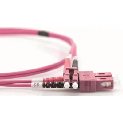 LC-SC Patchkabel, OM4 3m 50/125µ dup. erikaviolett