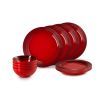 Le Creuset 12-Teiliges Geschirrset, kirschrot 79351000607081