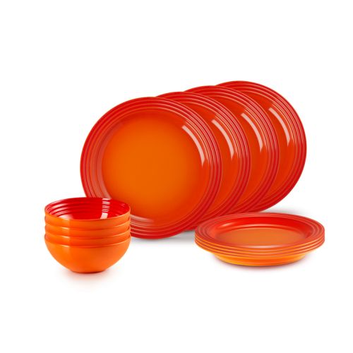 Bild: Le Creuset 12-Teiliges Geschirrset, ofenrot