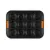 Bild: Le Creuset Muffinform 12er | 46058000010000 | Muffinblech Antihaft 12 Kammern | Carbonstahl | 40x30 cm | Schwarz