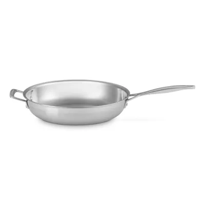 Le Creuset Bratpfanne 3-Ply | Edelstahlpfanne 30 cm | Mehrschicht-Material | induktionsgeeignet | unbeschichtet