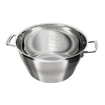 Le Creuset Einkochtopf 3-ply | 30 cm | 9,3 Liter Edelstahl | Induktion geeignet | Spülmaschinenfest | Genietete Griffe
