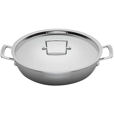 Le Creuset 3-ply Profipfanne mit Deckel antihaft, 30cm