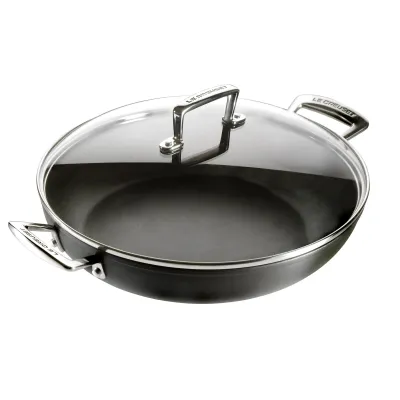 Le Creuset Aluminium Profipfanne mit Glasdeckel, 28cm