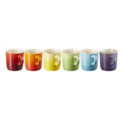 Le Creuset Becher 200ml 6er Set, Regenbogen