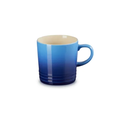 Le Creuset Becher 350 ml | Steinzeug Tasse | robust & kratzfest | hitzebeständig | spülmaschinengeeignet | Azure