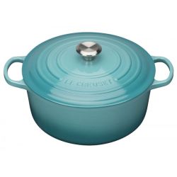 Le Creuset Bräter Signature rund 26cm, karibik