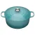 Bild: Le Creuset Bräter Signature rund 26cm | Gusseisen | 5,3 Liter | Induktion geeignet | spülmaschinenfest | karibik