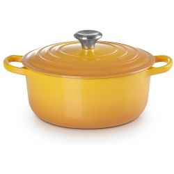 Le Creuset Bräter Signature rund 26cm, nectar