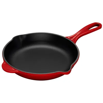 Le Creuset Brat- und Servierpfanne Signature 20cm 20182200600422 | Gusseisenpfanne | Ofengeeignet | Kirschrot