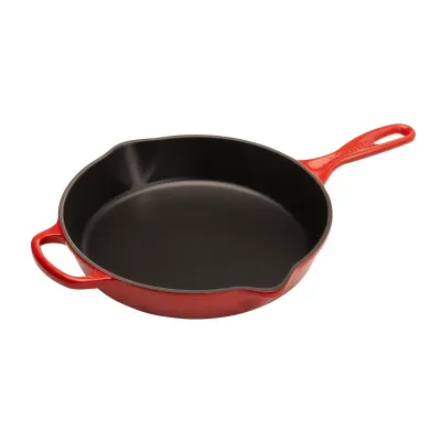 Le Creuset Brat- und Servierpfanne Signature hoch 26 cm | Gusseisenpfanne Induktion | Backofen geeignet | kirschrot