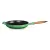 Bild: Le Creuset Bratpfanne Signature 28cm Bamboo | Gusseisen Pfanne | Holzgriff | Induktion geeignet | grün