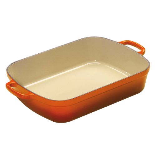 Bild: Le Creuset Bratreine Gusseisen 6,6l, ofenrot