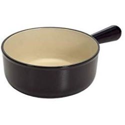 Le Creuset Caquelon 18cm, schwarz