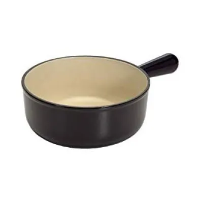 Le Creuset Caquelon 18cm, schwarz