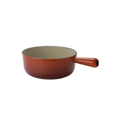 Le Creuset Caquelon 22cm | Fondue Topf Gusseisen | Spülmaschinengeeignet | Für alle Herdarten | Kirschrot