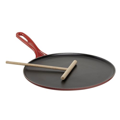 Bild: Le Creuset Crepespfanne 27cm, kirschrot