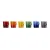 Bild: Le Creuset Espressotassen 6er Set | 100 ml Becher | Steinzeug | Regenbogenfarben | spülmaschinenfest | robust