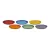 Bild: Le Creuset Frühstücksteller Set 22 cm | Coupe Collection 6er Set | Steinzeug | Regenbogenfarben | kratzfest