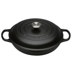 Le Creuset Gourmet-Profitopf Signature 30cm, schwarz (innen schwarz)