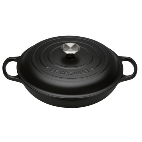 Bild: Le Creuset Gourmet-Profitopf Signature 30cm, schwarz (innen schwarz)