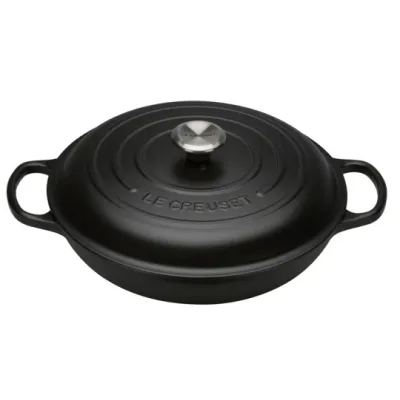 Le Creuset Gourmet-Profitopf Signature 30cm, schwarz (innen schwarz)