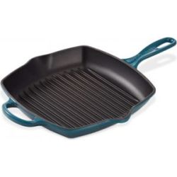 Le Creuset Grillpfanne Signature quadratisch 26cm, Deep Teal