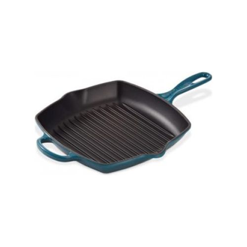 Bild: Le Creuset Grillpfanne Signature quadratisch 26cm, Deep Teal