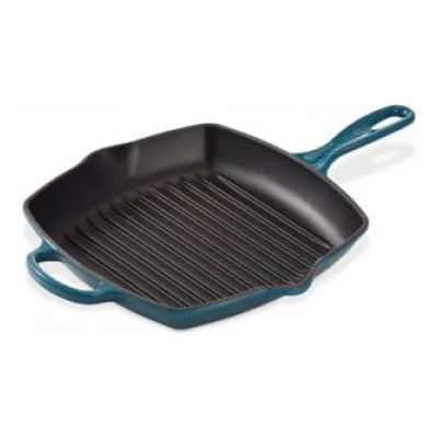 Le Creuset Grillpfanne Signature quadratisch 26cm, Deep Teal