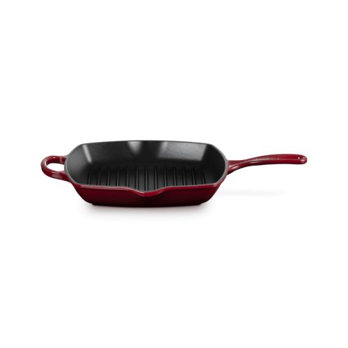 Bild: Le Creuset Grillpfanne Signature quadratisch 26cm, Garnet