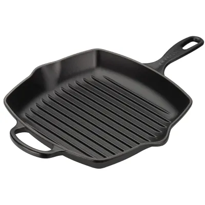 Le Creuset Grillpfanne Signature quadratisch 26cm, schwarz