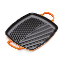 Le Creuset Grillplatte Rechteckig Signature 30cm, ofenrot