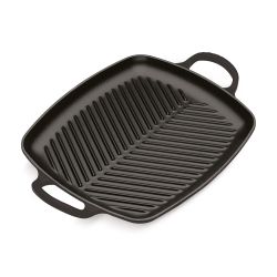 Le Creuset Grillplatte Rechteckig Signature 30cm, schwarz