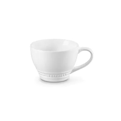 Le Creuset Becher 400 ml | Kaffeebecher | Steinzeug | kratzfest | spülmaschinenfest | Weiß