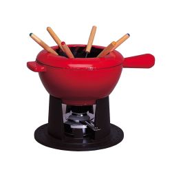 Le Creuset Käse-Fondue, kirschrot