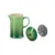 Bild: Le Creuset Kaffee-Bereiter Bamboo 1L | French Press | Steinzeug | Spülmaschinengeeignet | Thermoresistent | grün