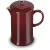 Bild: Le Creuset Kaffee-Bereiter Garnet | French Press | 1L | kratzfestes Steinzeug | Edelstahl-Knopf | rot