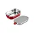 Bild: Lunchbox 900 ml | Edelstahl Brotdose | Auslaufsicher | BPA-frei | Rechteckig | 3-in-1 | langlebig | Kirschrot