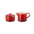 Bild: Le Creuset Milch und Zucker Set Signature, kirschrot