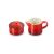 Bild: Le Creuset Milch und Zucker Set Signature, kirschrot